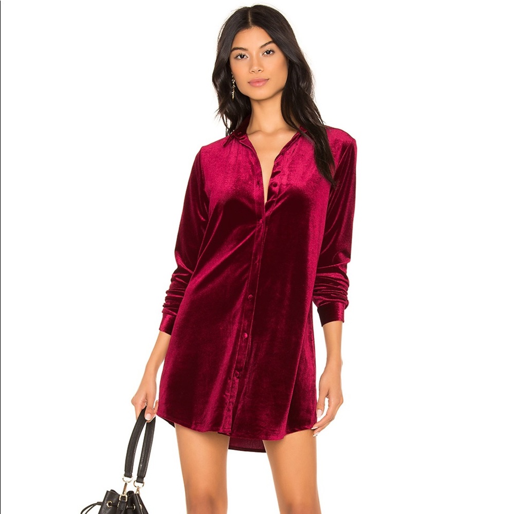 REVOLVE Superdown Mini Velvet Dress
